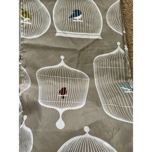 Birdcage Grey Shower Curtain like new